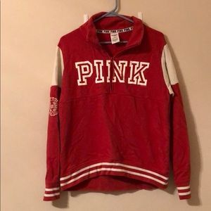 VS burnt orange/red quarter zip